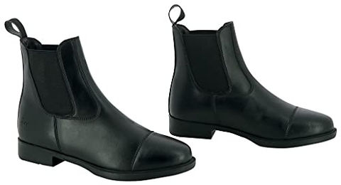 EKKIA Reitstiefel Riding World First aus Kunstleder für Damen und Herren in Schwarz Größe 36 – Bild 1 von 2