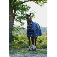 Produktbild von Ekkia Riding World Combo Regendecke für Pferde Marineblau 150cm