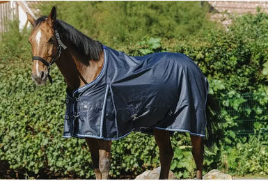 Ekkia Riding World Outdoordecke Weidedecke ECO 600D Marineblau 50g Größe 7'0/165cm – Bild 1 von 4