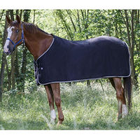 Produktbild von Ekkia Riding World Polar Fleecedecke Schwarz Grau 175cm