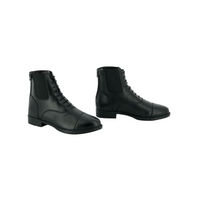 Produktbild von EKKIA Riding World Reitstiefel mit Schnürsenkeln aus Kunstleder Schwarz Größe 32