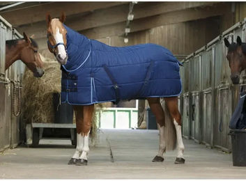 EKKIA RW Combo Stall Decke für Pferde Navy Blau 5'6 – Bild 1 von 5