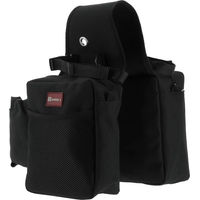 Produktbild von Ekkia Satteltasche Randonnée für Pferde schwarz wasserdicht aus Polyester