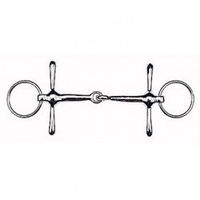 Produktbild von Ekkia Schenkeltrense aus vernickeltem Stahl in Silber 9,5 cm Breite
