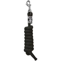 Produktbild von Ekkia Schleppleine reflektierend aus Kunststoff Schwarz 2 m - 2 m