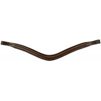 Produktbild von Ekkia Stirnband Pro Wave aus Leder für Pferde in Beige und Braun One Size