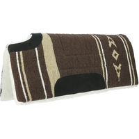 Produktbild von Ekkia Western Pad Sattelunterlage mit Widerristausschnitt aus Acryl in Braun und Bunt