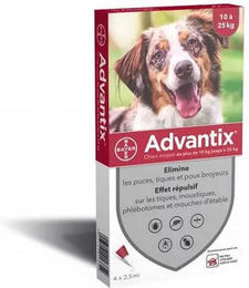 Produktbild von Elanco Advantix Spot-On Antiparasit für Hunde gegen Flöhe und Zecken 2,5 ml