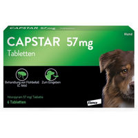 Produktbild von Elanco Capstar Tabletten gegen Flöhe für große Hunde und Welpen 6 Stück