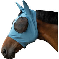 Produktbild von Elastische Fliegenmaske für Pferde HKM Blau XS