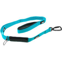 Produktbild von Elastische Hundeleine I-DOG Confort Pro Max Upka New 2024 aus Neopren mit Sicherheits-Schlaufe 120 cm Blau Türkis