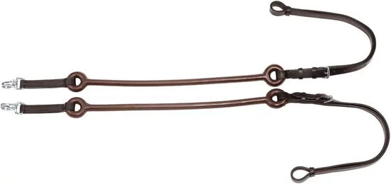 Produktbild von Elastische Lederzügel für Pferde von Umbria Equitazione in Braun