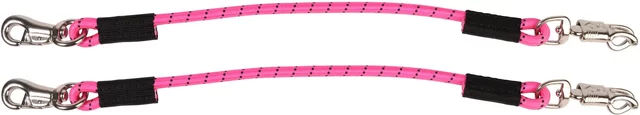 Produktbild von Elastische Longierleine mit Panikhaken von Harry's Horse in Schwarz Weiß oder Rosa