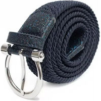Produktbild von Elastischer Damen Gürtel aus Gummi von Flags&Cup in Bunt Blau Schwarz
