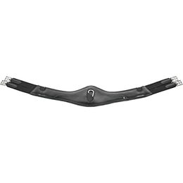 Elastischer Sattelgurt LIVORNO-LONG aus Kunstleder in Schwarz - 120 cm – Bild 1 von 4