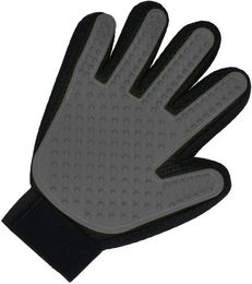 elasto Fellpflegehandschuh Pet aus Silikon in Schwarz/Grau – Bild 1 von 3