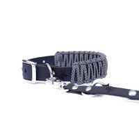 Produktbild von Elbhunde Biothane Paracord Halsband Reflektierend Grau Größe L Waterproof