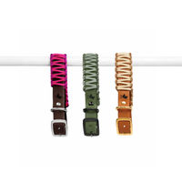 Produktbild von Elbhunde Biothane Paracord Halsband und Leine Set für Welpen wasserfest Bunt Größe S
