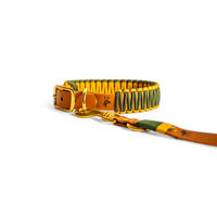 Produktbild von Elbhunde Biothane Paracord Halsband und Leine Set Honey Grove Größe M wasserfest bunt