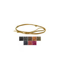 Produktbild von Elbhunde Geflochtene Fettlederleine für Hunde 8 mm Dunkelbraun mit Chrom Silber