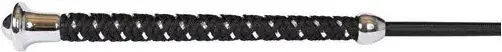 Eldorado Dressiergerte mit Silberknauf in Schwarz 90 cm – Bild 1 von 3