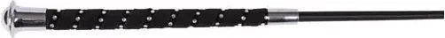 Eldorado Dressurgerte mit Glitzersteinen in Schwarz 110 cm aus Kunststoff – Bild 1 von 4