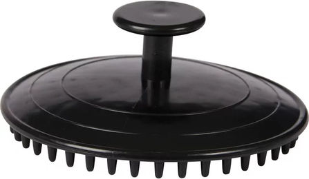 Eldorado Massagestriegel für Pferde aus Gummi schwarz rund – Bild 1 von 2