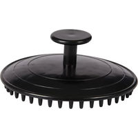 Produktbild von Eldorado Massagestriegel für Pferde aus Gummi schwarz rund