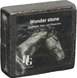 Eldorado Wonderstone Striegelstein zur Pferdepflege aus Naturmaterial in Schwarz und Grau – Bild 1 von 2