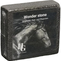 Produktbild von Eldorado Wonderstone Striegelstein zur Pferdepflege aus Naturmaterial in Schwarz und Grau