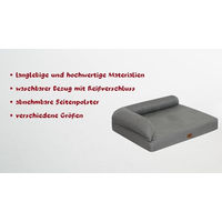 Produktbild von elGiga orthopädisches Hundebett Markus Grau S 60 x 45 cm mit waschbarem Bezug
