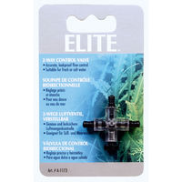 Produktbild von Elite 3-Wege-Schlauchhahn aus Kunststoff in Schwarz und Transparent