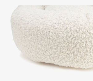 Produktbild von Elite Puppy Rundes Hundebett und Katzenbett aus Plüsch mit Herzkissen für Welpen und kleine Hunde