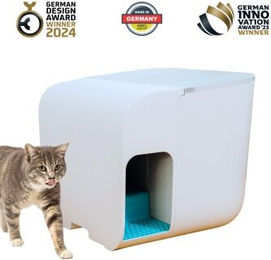 elly&bruce Katzentoilette Cloou weiß – Bild 1 von 3
