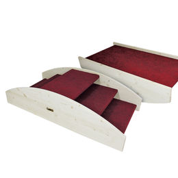 Produktbild von Elmato Agility Multigerät Balancierschaukel und Stufentreppe aus Holz in Rot 80x40cm