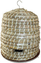 ELMATO Bienenhaus aus Naturmaterialien in Beige – Bild 1 von 2