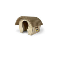 Produktbild von Elmato Bogenhütte Nagerhaus aus Holz für Hamster Maus und Meerschweinchen 20x17x15cm