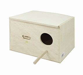 Elmato Großsittichkobel mit Nestmulde und Anflugstange 30 x 22 cm – Bild 1 von 1