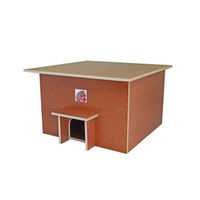 Produktbild von Elmato Igelhaus Igelhotel aus Holz wetterfest braun 40x40x21cm