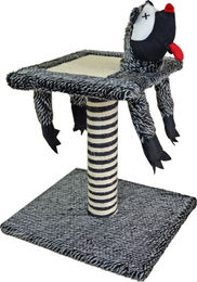 Elmato Kratzbaum Joker für Katzen mit Sisal in Schwarz und Grau – Bild 1 von 2