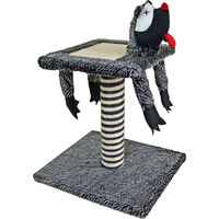 Produktbild von Elmato Kratzbaum Joker für Katzen mit Sisal in Schwarz und Grau
