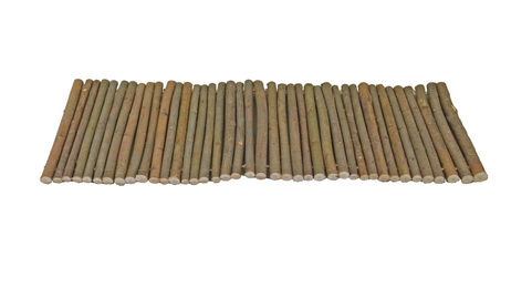 Elmato Nagerbrücke aus Naturholz mit Rinde flexibel 70x25cm – Bild 1 von 4