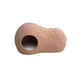 Elmato Nagerhöhle XL Terracotta aus Keramik für Meerschweinchen und Kaninchen 30x17x15cm – Bild 1 von 2