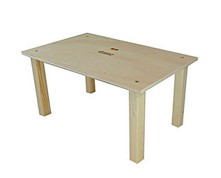 Elmato Nagerunterstand Etage aus Naturholz für Meerschweinchen Kaninchen und Hamster 40x25x15cm – Bild 1 von 2