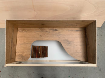 Elmato Nagervoliere aus Holz für Hamster Meerschweinchen Kaninchen und Mäuse 100x51x50cm in Eiche Optik – Bild 1 von 6