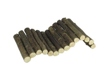 Elmato Natur-Nagerbrücke aus Holz mit Rinde 27 x 16 cm – Bild 1 von 2