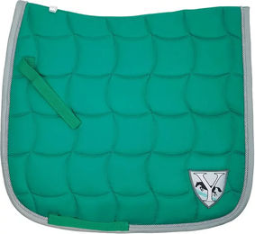 Produktbild von ELONEO Dressursattelpad York Neo für Vollblut in Grün aus Baumwolle