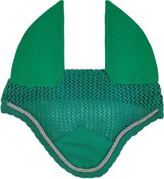 Produktbild von ELONEO Fliegenhaube Full Grün aus Polyester für Pferde