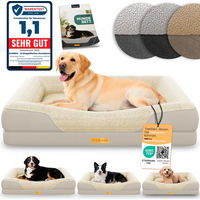 Produktbild von ELONEO Orthopädisches Hundebett Beige Größe L