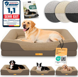 Produktbild von ELONEO Orthopädisches Hundebett Braun Größe L